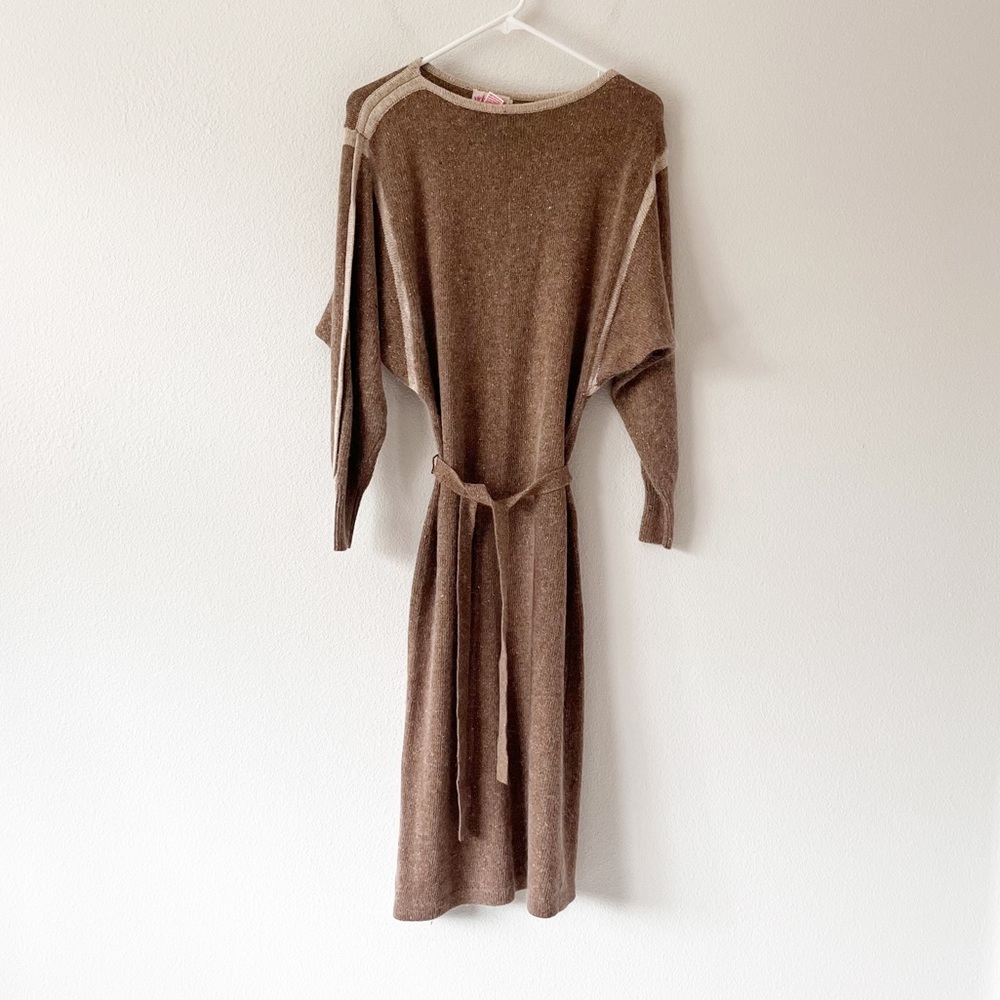 Vintage Vicky Vaughn Silk And Rabbit Hair sweater Dress